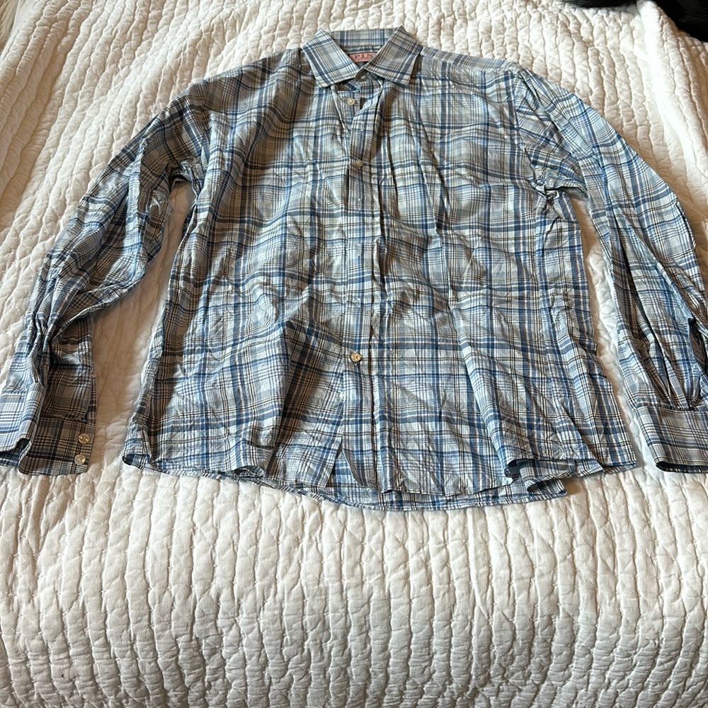 Thomas pink dress shirt size 16.5, 42 cm